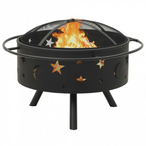 Vatră de foc cu vătrai, 76 cm, oțel, XXL - V311892V - Img 3