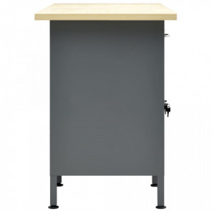 Banc de lucru, negru, 160 x 60 x 85 cm, oțel - V145348V - Img 4