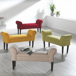 Bancă, băncuţă catifea gri, 100 cm - TP230609 - Img 14