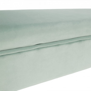 Bancă, băncuţă catifea mentol, 100 cm - TP279484 - Img 12