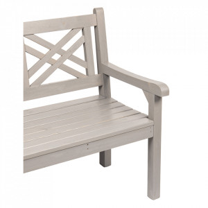 Bancă, băncuță de grădină, gri, 150 cm - TP277764 - Img 2