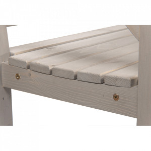 Bancă, băncuță de grădină, gri, 150 cm - TP277764 - Img 3