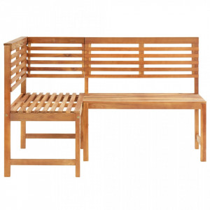 Bancă de colț pentru grădină, 140 cm, lemn masiv de acacia - V312422V