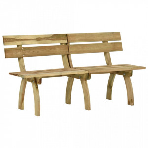 Bancă de grădină, 160 cm, lemn de pin tratat - V318401V - Img 2