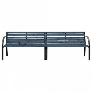 Bancă dublă de grădină, gri, 241 cm, lemn de brad chinezesc - V317124V