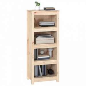Bibliotecă, 50x35x125,5 cm, lemn masiv de pin - V821709V - Img 4