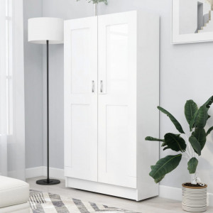 Biblioteca, alb, 82,5 x 30,5 x 150 cm, PAL - V802723V