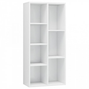 Biblioteca, alb extralucios, 50 x 25 x 106 cm, PAL - V801113V - Img 2