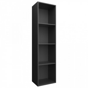 Biblioteca/Comoda TV, negru, 36 x 30 x 143 cm, PAL - V800145V - Img 2