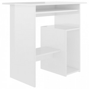 Birou, alb extralucios, 80 x 45 x 74 cm, PAL - V801370V - Img 2