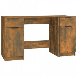 Birou cu dulap lateral, stejar afumat, lemn prelucrat - V3115913V - Img 1