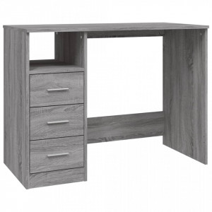Birou cu sertare gri sonoma 102x50x76 cm lemn prelucrat - V823038V