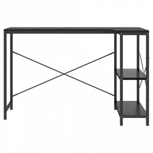 Birou de computer, negru, 110x72x70 cm, lemn prelucrat - V30212V - Img 3