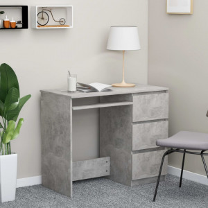 Birou, gri beton, 90 x 45 x 76 cm, PAL - V801377V