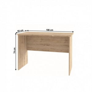 Birou, măsuţă, masă PC, stejar, 108 cm - TP210482 - Img 7