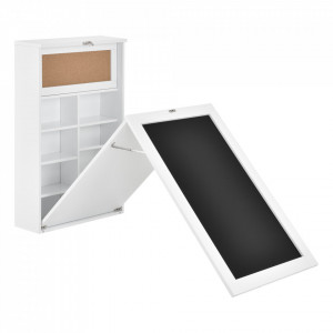 Birou pliabil cu tabla integrata pentru scris, alb - P65373528 - Img 2