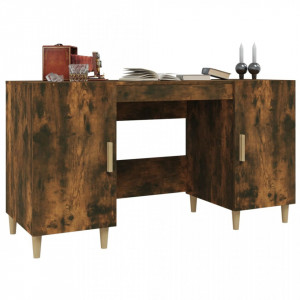 Birou, stejar fumuriu, 140x50x75 cm, lemn compozit - V817549V - Img 4