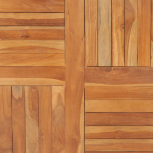 Blat de masa patrata, 90 x 90 x 2,5 cm, lemn masiv de tec - V48991V - Img 2