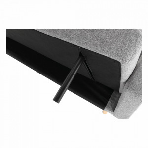 Canapea extensibilă, gri, 214x84x84 cm - TP264305 - Img 10