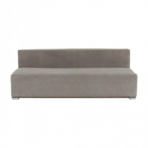 Canapea extensibilă, ţesătură gri maro taupe, 195x88x70/90 cm - TP221690 - Img 19
