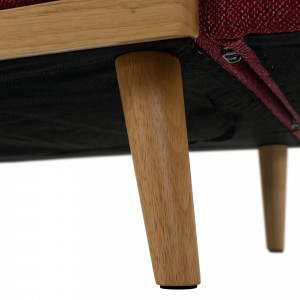Canapea extensibilă, vişiniu, 214x84x84 cm - TP280891 - Img 18