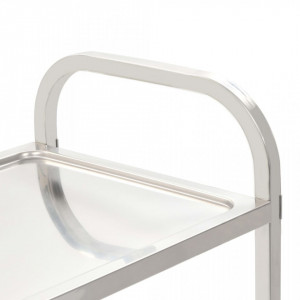Carucior de bucatarie 3 niveluri 107x55x90 cm otel inoxidabil - V50914V - Img 4