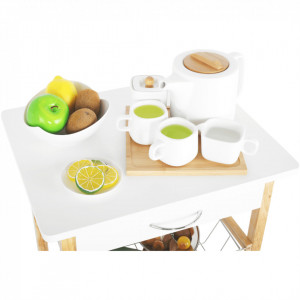 Carucior de servire, alb/natural, 50x40x83 cm - TP255861 - Img 12