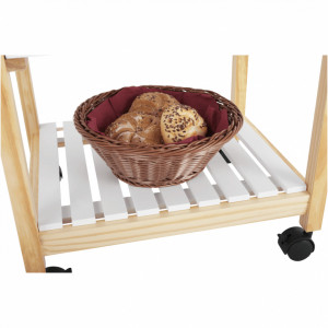 Carucior de servire, alb/natural, 50x40x83 cm - TP255861 - Img 20