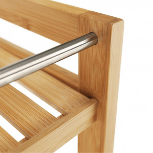 Cărucior de servire, bambus natural, 47x38x76 cm - TP277827 - Img 5