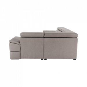 Colţar, gri maroniu Taupe, model stânga, 330x79/97x183/196 cm - TP263528 - Img 20