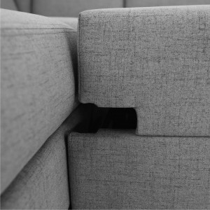 Colţar în formă de U, material gri, drept, 330x215/153x88 cm - TP190342 - Img 16