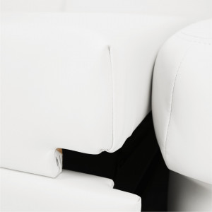 Colţar în formă de U, piele ecologică albă, model dreapta, 330x215/153x88 cm - TP151498 - Img 13