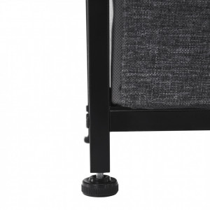 Comodă cu sertare textile, negru și gri, 100x55x30 cm - TP278292 - Img 20