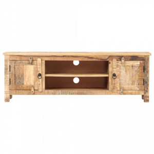 Comoda TV, 120 x 30 x 40 cm, lemn de mango nefinisat - V320238V - Img 3