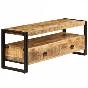 Comoda TV, 120 x 35 x 45 cm, lemn masiv de mango - V247402V - Img 2