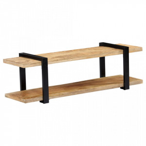 Comoda TV, 130 x 40 x 40 cm, lemn masiv de mango - V247883V