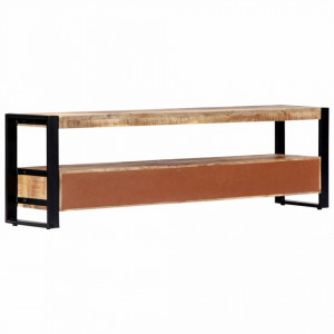 Comoda TV, 150x30x45 cm, lemn masiv de mango - V247906V - Img 3