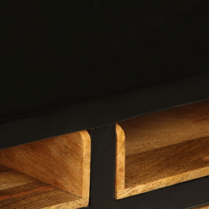 Comoda TV din lemn masiv de mango, 120 x 30 x 50 cm - V246326V - Img 3