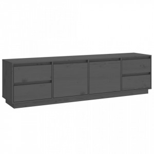 Comodă TV, gri, 176x37x47,5 cm, lemn masiv de pin - V814321V - Img 1