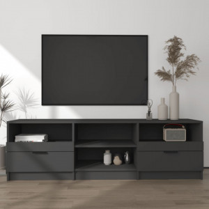 Comodă TV, negru, 150x33,5x45 cm, lemn prelucrat - V811458V - Img 2