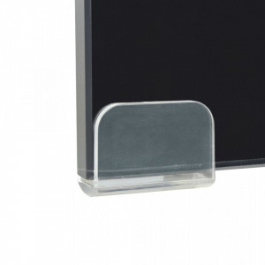 Comoda TV/Suport monitor, sticla, 70 x 30 x 13 cm, negru - V244136V - Img 4