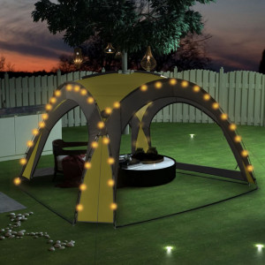 Cort de petrecere cu LED și 4 pereți, verde, 3,6 x 3,6 x 2,3 m - V92237V - Img 2