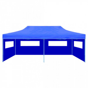 Cort de petrecere pliabil de tip pop-up, albastru, 3 x 6 m - V41583V - Img 3