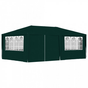 Cort de petrecere profesional cu pereți verde 4 x 6 m 90 g/m² - V48538V - Img 2