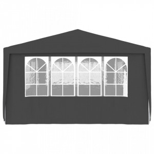Cort petrecere profesional pereți laterali antracit 4x9m 90g/m² - V48539V - Img 4
