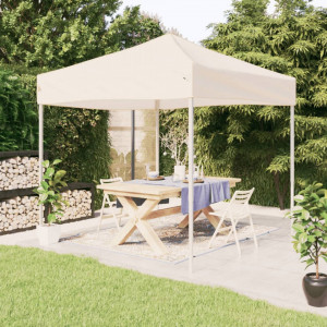 Cort pliabil pentru petrecere, crem, 3x3 m - V93515V - Img 2