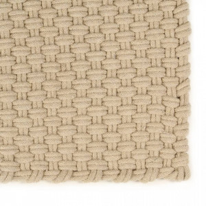 Covor dreptunghiular, natural, 160x230 cm, bumbac - V345112V