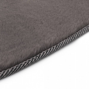 Covor, gri inchis, 160 cm, blana ecologica de iepure - V285094V - Img 3