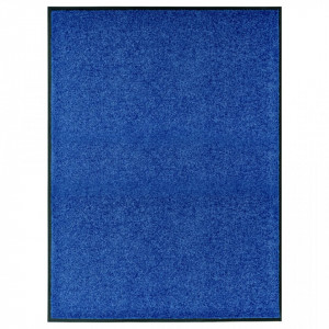 Covoras de usa lavabil, albastru, 90 x 120 cm - V323442V
