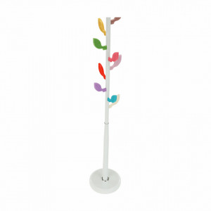 Cuier de podea, tip pom, alb, 30x30x171 cm - TP234464 - Img 10